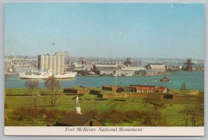 Military~Fort McHenry National Monument~Baltimore Maryland~Continental Postcard 