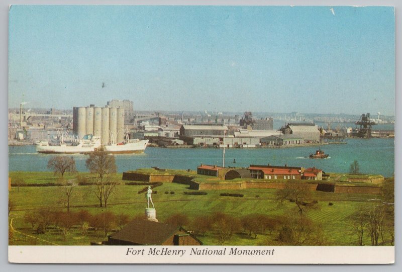 Military~Fort McHenry National Monument~Baltimore Maryland~Continental Postcard 