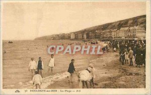 Old Postcard Boulogne sur Mer Beach