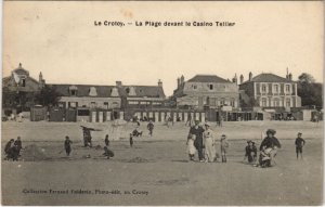 CPA Le CROTOY - La Plage devant le Casino Tellier (121407)
