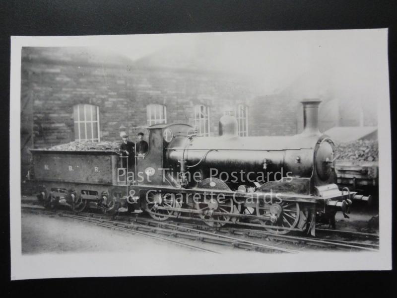 NBR Steam Loco No.163 & Driver - North British Railway - RP Photocard