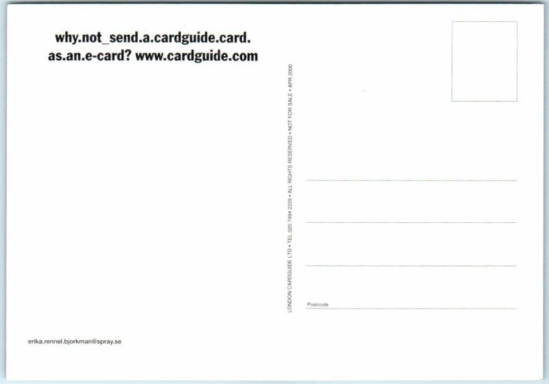 Postcard - (I'm the pope) - Why not send a cardguide card as an E-card?