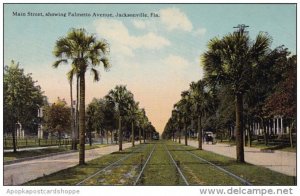Florida Jacksonville Main Street Showing Palmetto Avenue