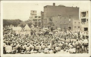 Social History Bonus Army BEF Camp Washington DC 1932 RPPC Pay WWI Vets #2