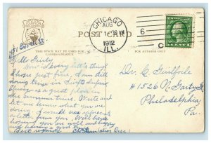 C 1910 East Board Walk. White City. Chicago Postcard F80