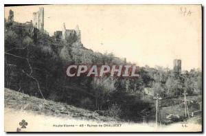 Postcard Ancient Ruins Haute Vienne Chalucet