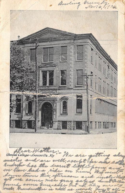 Louisville Kentucky 1906 Postcard Dental College