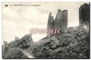 Old Postcard Crozant Ruins