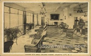 Marine Sun Deck, Colton Manor - Atlantic City, New Jersey NJ Postcard
