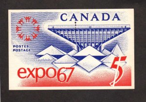 Expo 67 Exposition 1967 Canadian Pavilion Canadian Stamp Canada Carte Postale