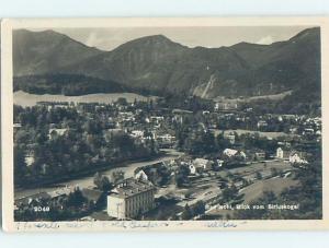 old rppc AERIAL VIEW OF TOWN Bad Ischl Austria HM1614