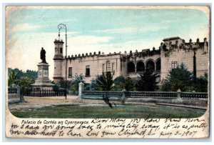 1907 View of Palace Of Cortes In Cuernavaca Mexico Posted Antique Postcard