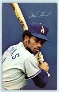 DERREL THOMAS Baseball Player LOS ANGELES DODGERS c1979-1983  Postcard