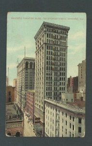 1915 Post Card Chicago IL The Majestic Theater 20 Stories High