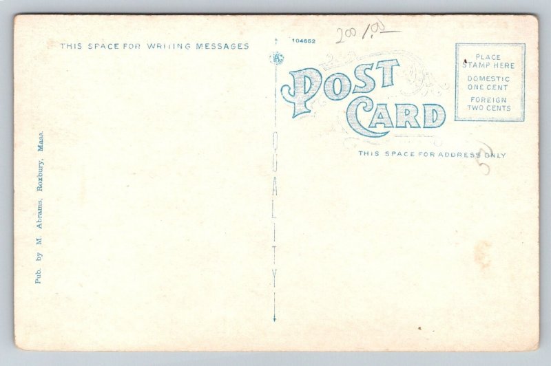 Soldiers' Monument  Cambridge  Massachusetts    Postcard