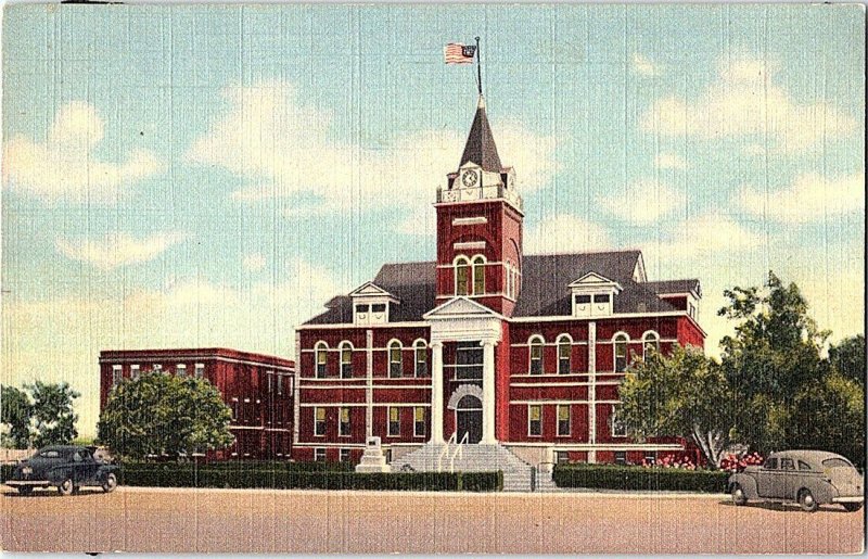 Luna County Court House Deming N M Vintage Postcard Standard View