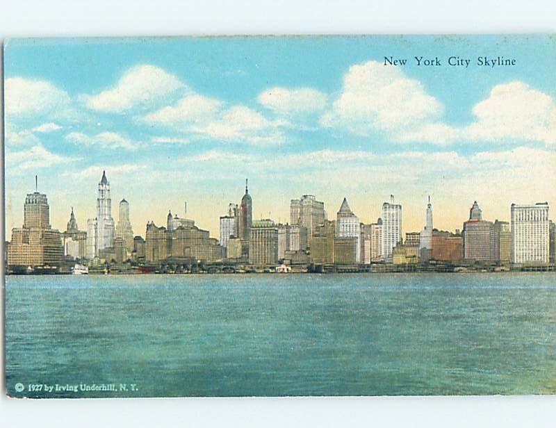 Unused 1927 SKYLINE VIEW New York City NY hp4156