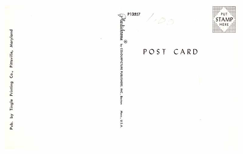 Postcard MAP SCENE State of Maryland MD AQ2049