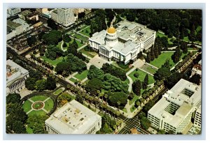 Vintage Bird's Eye View Downtown Sacramento California. Postcard P145E