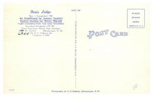 Oasis Lodge, Albuquerque, NM Route 66 Postcard *5F(3)4