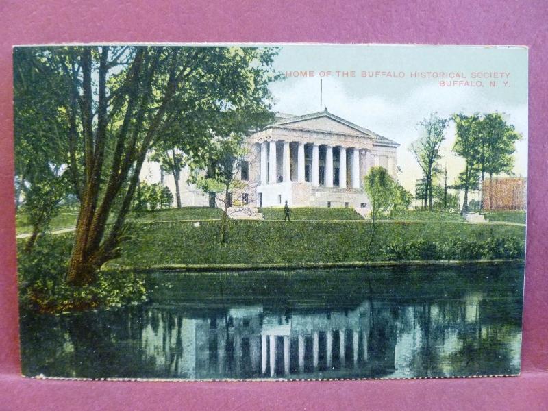 Postcard NY Buffalo Home of the Buffalo Historical Society