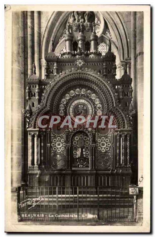 Old Postcard Beauvais Cathedral