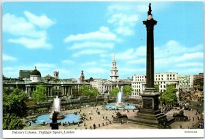 Postcard - Nelson's Column - Trafalgar Square - London, England 