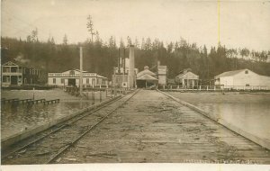 Postcard RPPC Washington Port Angeles Craig Fish Cannery occupation 23-9932