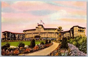 Vtg Pasadena California CA The Huntington Hotel & Bungalows Chrome View Postcard