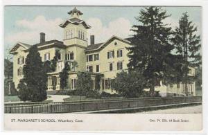 St Margarets School Waterbury Connecticut 1905c postcard