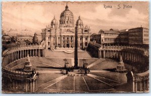 Postcard - S. Pietro - Rome, Italy