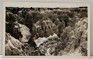 Grand Canyon of the South Dakota Bad Lands Rise Photo Vintage Postcard C15