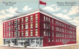 B44/ Sioux City Iowa Ia Postcard c1910 Hotel Howard Fireproof