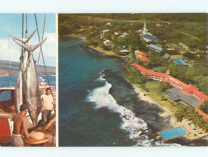 Pre-1980 FISHING SCENE Kailua Kona Hawaii HI AF5530