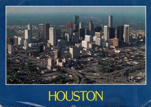 Texas Houston Downtown Aerial View