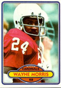 1980 Topps Football Card Wayne Morris RB Arizona Cardinals sun0392