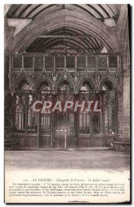 Old Postcard The Faouet Chapel St Fiacre The jube