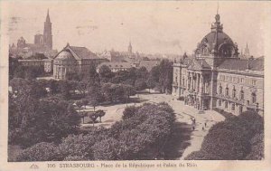 France Strasbourg Place de la Republique et Palais du Rhin 1924
