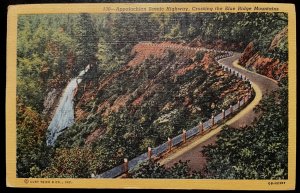 Vintage Postcard 1940 Appalachian Scenic Highway, Blue Ridge, Alabama (AL)