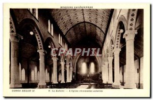 Belgian Congo - Kafabu- L & # 39eglise recently completed -Carte Postale Anci...