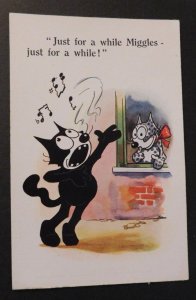 Mint Postcard Felix the Cat Just for a while Miggles