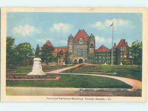 1930's PARLIAMENT BUILDINGS Toronto Ontario ON H7160