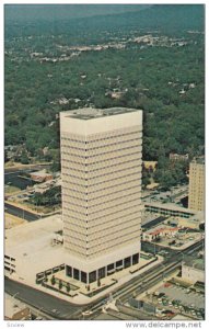 Aerial View, Daniel Building, Classic Cars, GREENVILLE, South Carolina, 40-60's