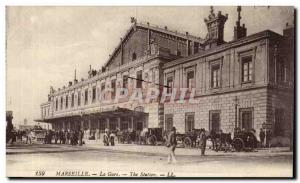 Marseille Postcard Old Train Station