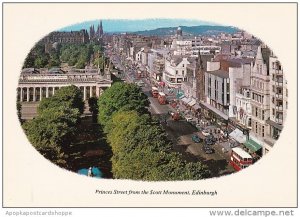 Scotland Edinburgh Princes Street From The Scott Monument