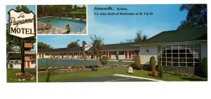 La Paysanne Motel, Lennoxville, Sherbrooke, Quebec, Vintage Advertising Postcard
