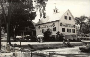 EAST WILTON ME Bergman Sweden House Old Real Photo RPPC Postcard