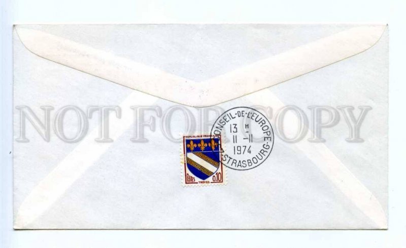 418288 FRANCE Council of Europe 1974 year Strasbourg European Parliament COVER