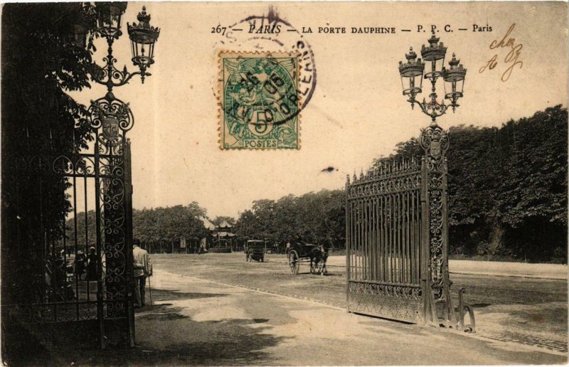 CPA AK PARIS 16e La Porte Dauphine. (500071)