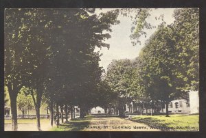 WESTFIELD PENNSYLVANIA PA. RESIDENCE STREET SCENE MAPLE ST. VINTAGE POSTCARD